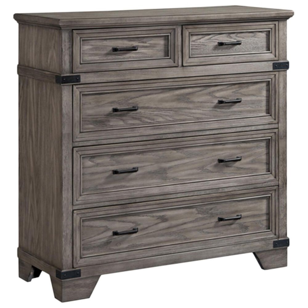 Forge 5 Drawer Media Chest in Pewter, , large