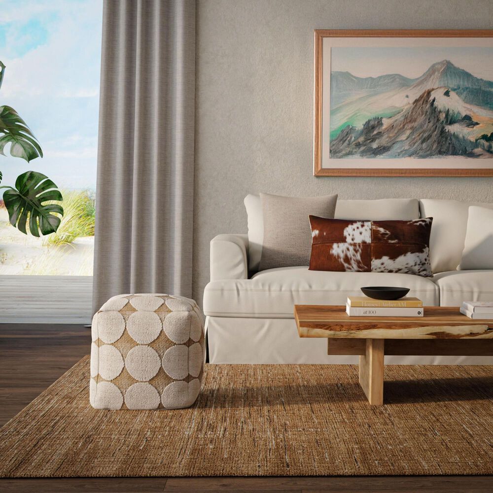 RIZZY Qatar Brown 8'9" x 11'9" Area Rug, , large