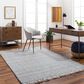 Surya Sara SRU-2300 6" x 9" Light Slate, Charcoal, Brown, Seafoam, Medium Gray, Teal, Pewter Area Rug, , large