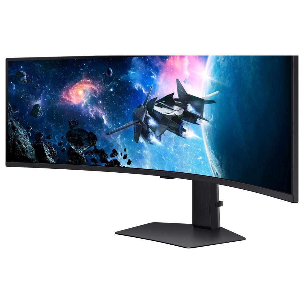 Samsung 49&quot; Odyssey Dual QHD Curved Gaming Monitor in Black, , large