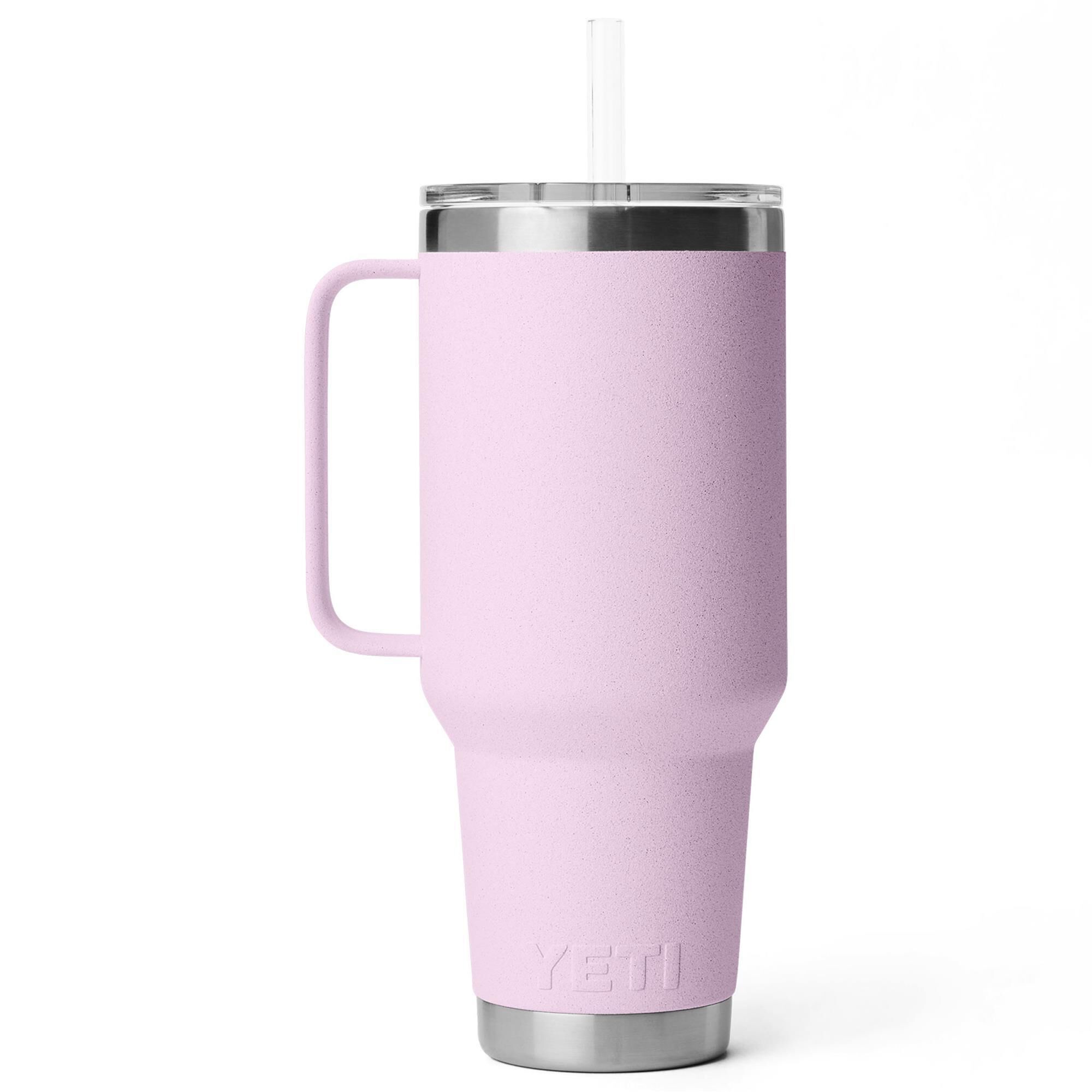 YETI Rambler 42 Oz Straw Mug with Straw Lid in Cherry Blossom