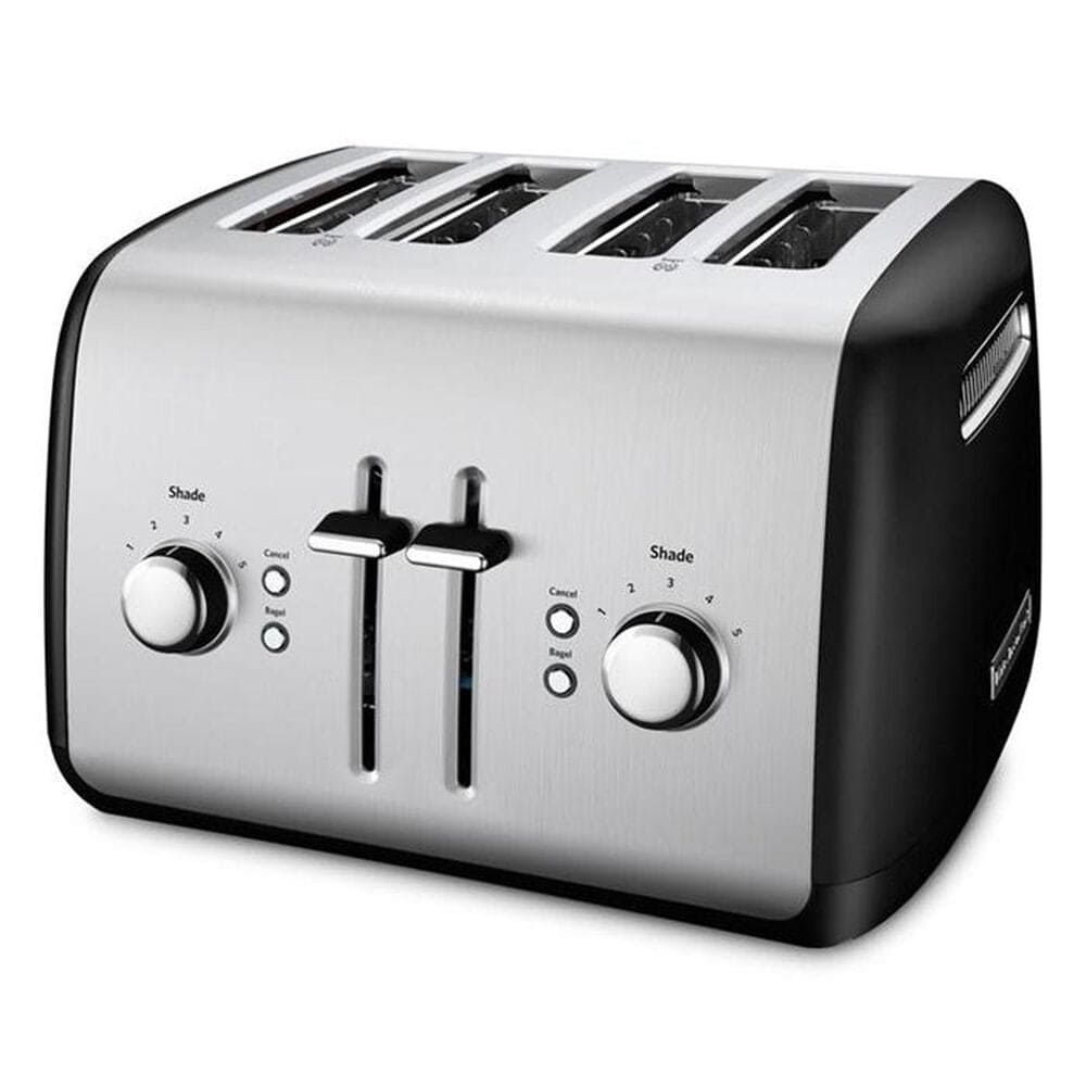 KitchenAid 4-Slice Toaster with Manual High-Lift Lever in Onyx Black, , large