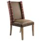 Arista Wood Fulton 5-Piece Round Dining Set in Brown, , large