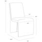 Club Collection By Sunpan Cascata Side Chair in Meg Rust, , large