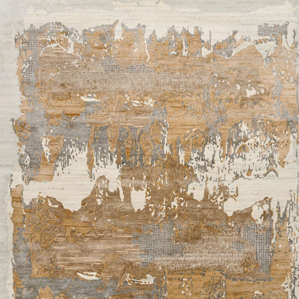 Surya Opulence Sterling Grey, Prairie Dust, Metallic Silver, Nickel and Light Silver 10&#39; x 14&#39; Area Rug, , large
