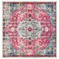 Safavieh Madison MAD447R 5" Square Fuchsia and Teal Area Rug, , large