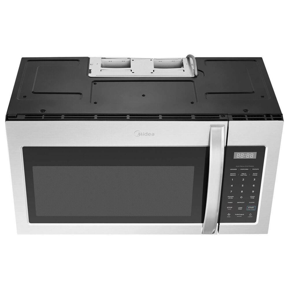 Midea 4-Piece Kitchen Package with 29.3 Cu. Ft. French Door Refrigerator and 6.3 Cu. Ft. Electric Range in Stainless Steel, , large