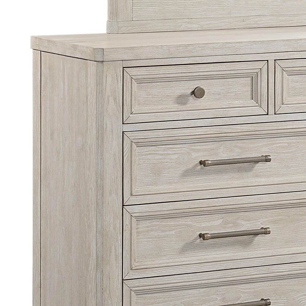 Hawthorne Furniture Carlson 9-Drawer Dresser and Mirror in Washed Linen, , large
