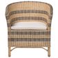 Baxton Studio Elda Rattan Accent Chair in Neutral, , large