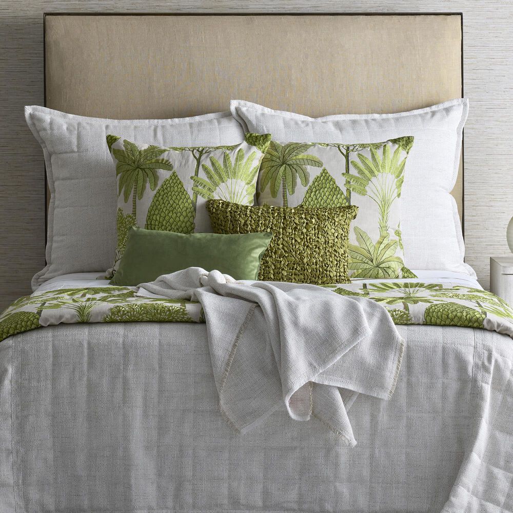 Ann Gish Macau Queen Quilted Coverlet in Natural, , large