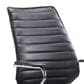 Zuo Modern Enterprise Low Back Office Chair with Black Faux Leather in Chrome, , large