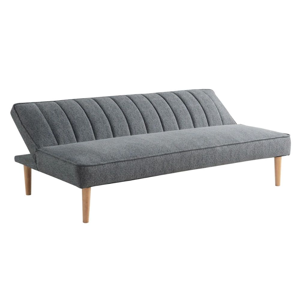 Lifestyle Solutions Salem Charcoal Futon, , large
