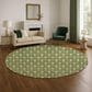 Dalyn Rug Company The Reserve TR10 Olive 8" Round Indoor/Outdoor Area Rug, , large
