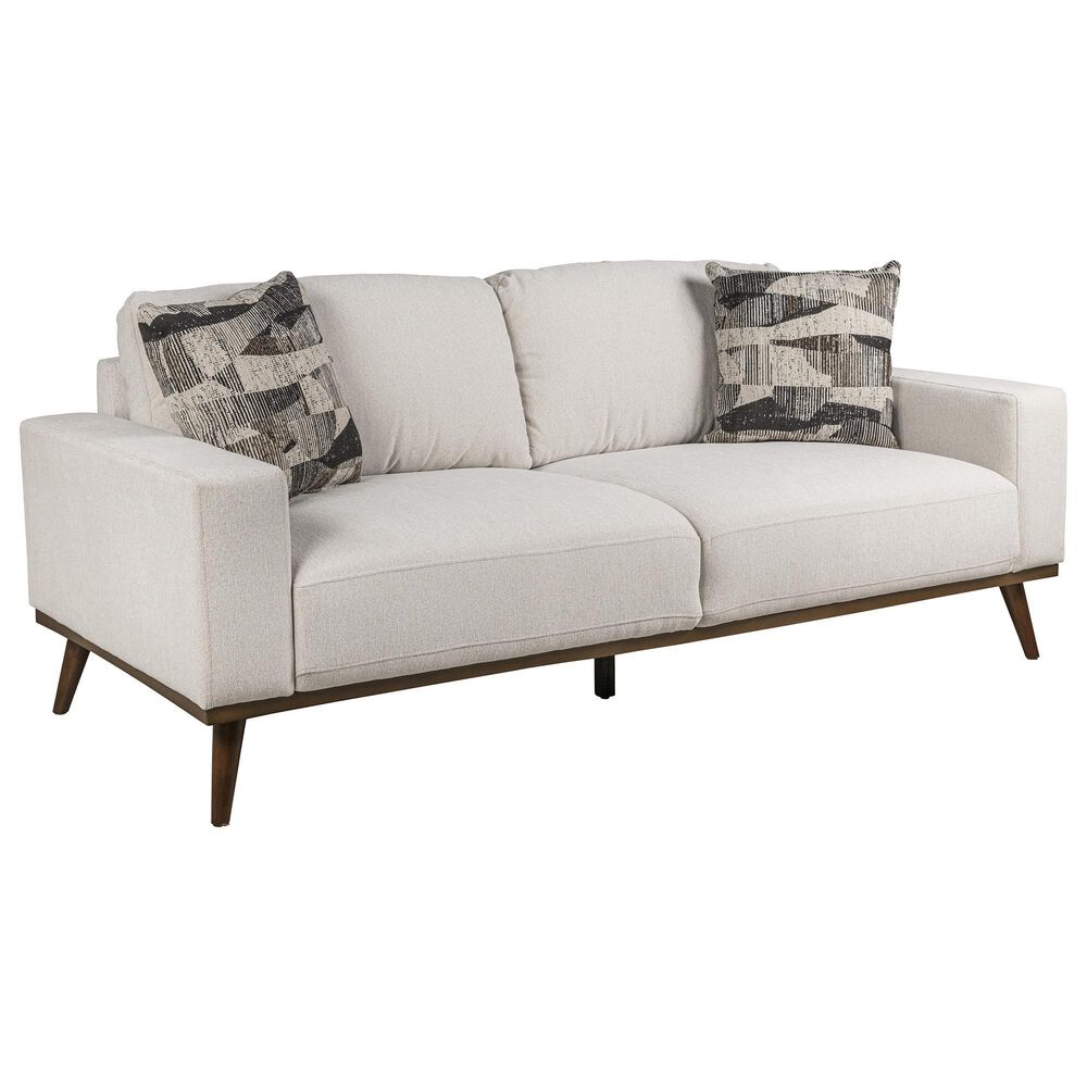 Golden Wave Furniture Heath Stationary Sofa in White, , large