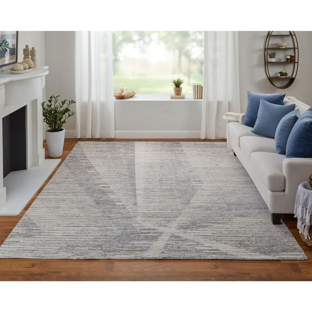 Feizy Brighton 8&#39;6&quot; x 11&#39;6&quot; Taupe and Ivory Area Rug, , large
