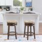 Linon Home Decor Morgan Swivel Counter Stool in Walnut, , large