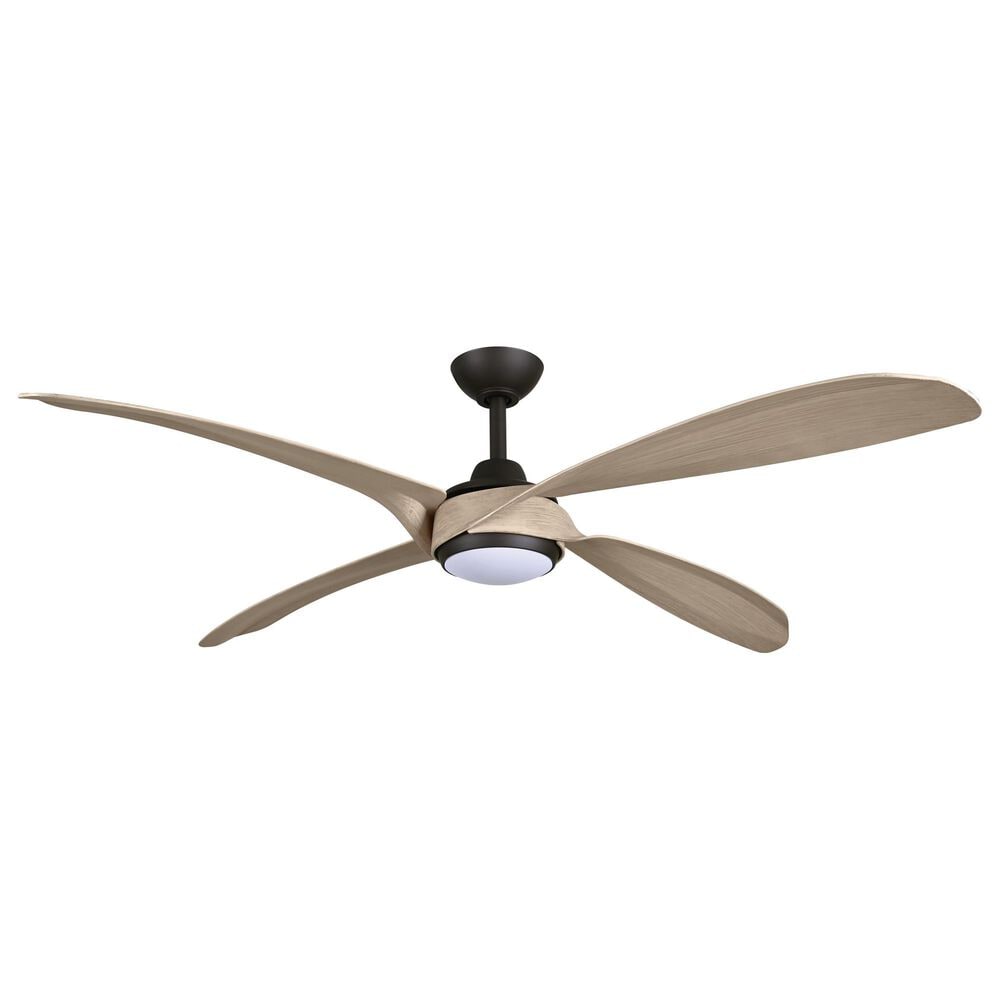 Minka-Aire Mortyn 60" Indoor/Outdoor Ceiling Fan with LED Light in Dark Bronze, , large