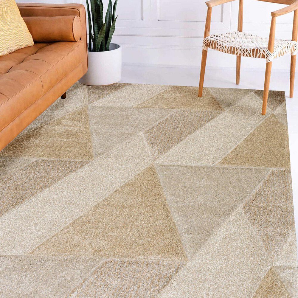 Dalyn Rug Company Carmona CO4 3&#39;1&quot; x 5&#39; Linen Area Rug, , large