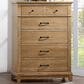 New Heritage Design Sunstone 5 Drawer Chest in Honey Tan, , large