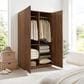 Modway Render 2-Door Wardrobe Closet in Walnut, , large