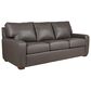 American Leather Camryn 83" 3-Seat Leather Sofa in Bison Charcoal, , large