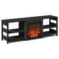 HOMLUX 63" TV Stand with No Heat Electric Fireplace in Americano, , large