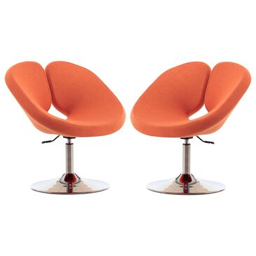 Dayton Perch Adjustable Chair in Orange (Set of 2), , large