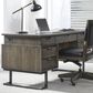 Riva Ridge Harper Point 66" Executive Desk in Fossil, , large