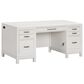 Riva Ridge Alexander 66" Executive Desk in White, , large