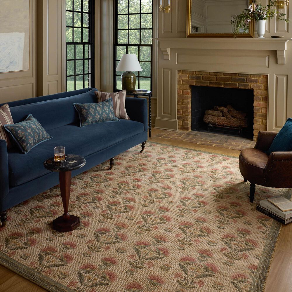 Chris Loves Julia x Loloi Rue Sage and Blush 8'6" x 11'6" Area Rug, , large
