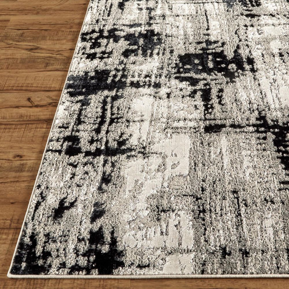 Feizy Micah 3&#39;11&quot; x 6&quot; Black Area Rug, , large
