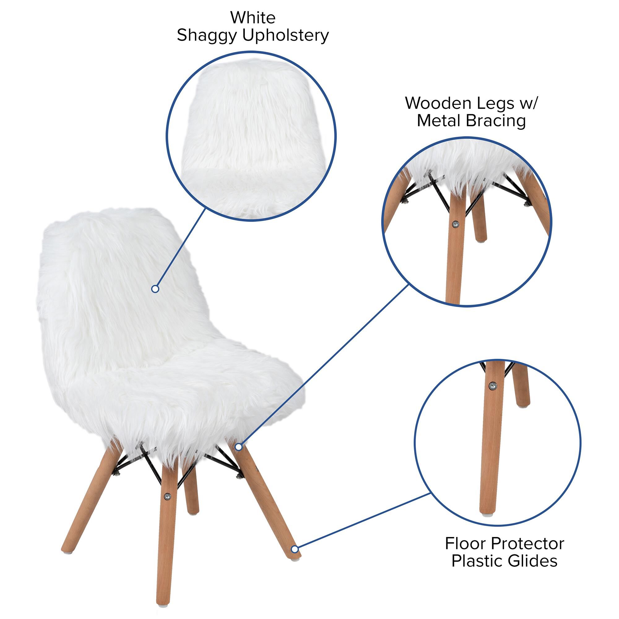 Flash furniture shaggy online dog accent chair