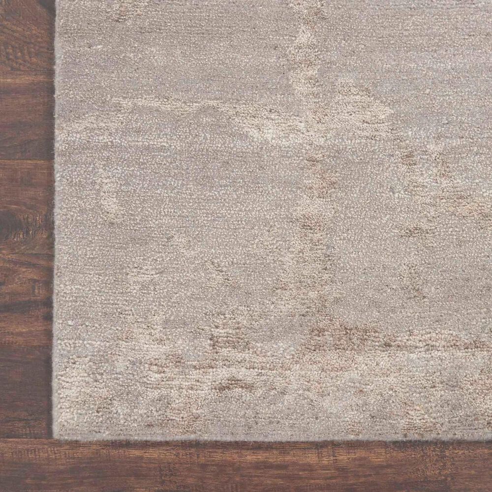 Nourison Silk Shadows SHA02 2&#39; x 3&#39; Silver Area Rug, , large