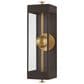 Troy Lighting Garvey 6" Exterior Wall Sconce in Textured Bronze and Patina Brass, , large