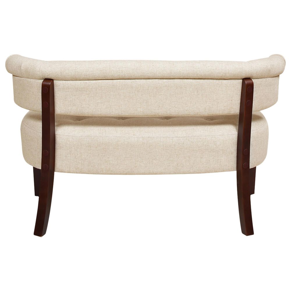Jennifer Taylor Home Jared Stationary Settee in Wood Ash NFM