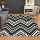 Dalyn Rug Company The Reserve TR17 Black 8" x 10" Indoor/Outdoor Area Rug, , large