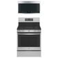 GE Profile 5.6 Cu. Ft. Smart Free-Standing Gas Range and 2.1 Cu. Ft. Over-the-Range Sensor Microwave Oven in Fingerprint Resistant Stainless Steel, , large