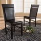 Baxton Studio Thea Side Chair in Dark Brown (Set of 2), , large
