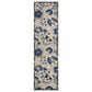 Nourison Aloha 2" x 6" Natural and Blue Indoor/Outdoor Runner, , large