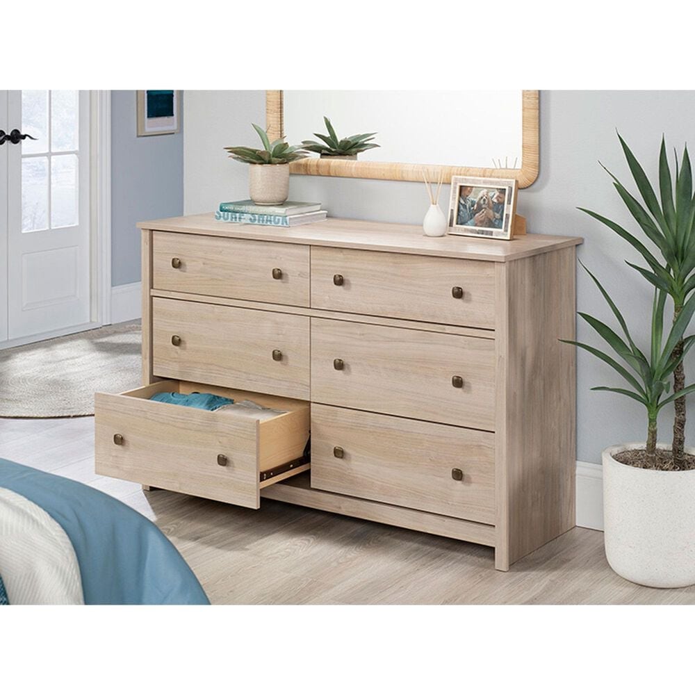 Sauder River Ranch 6-Drawer Dresser in Harvest Walnut, , large
