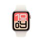 Apple Watch SE 3 (GPS) 44mm Starlight Aluminum Case with Starlight Sport Band - S/M - Starlight - (2025)(Pre-Order), , large