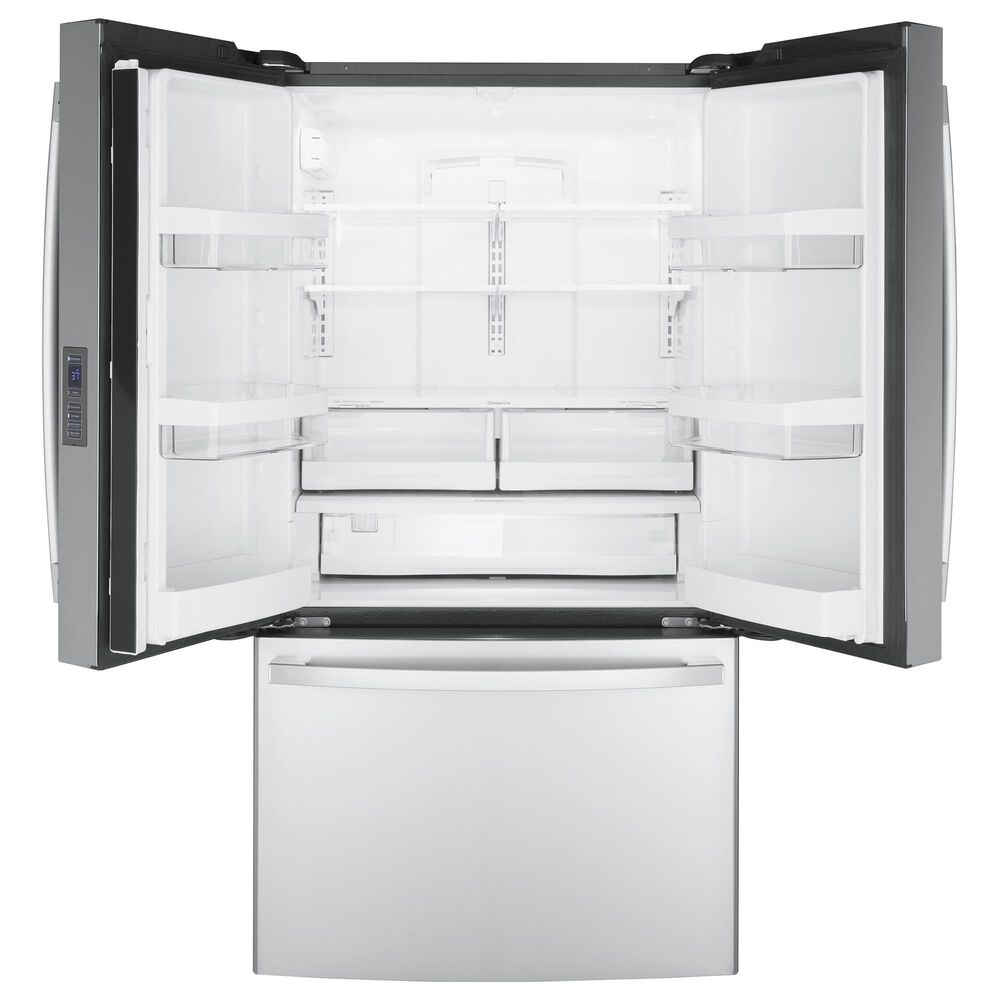 GE Appliances 23.1 Cu. Ft. Counter Depth French Door Refrigerator in Stainless Steel, , large