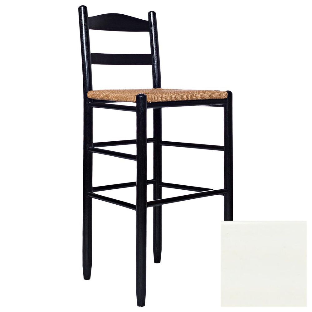 Lakeside Penrose Ladderback Barstool in White, , large