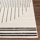 Surya Pisa 6" x 7"9" Black, Ivory and Gray Area Rug, , large