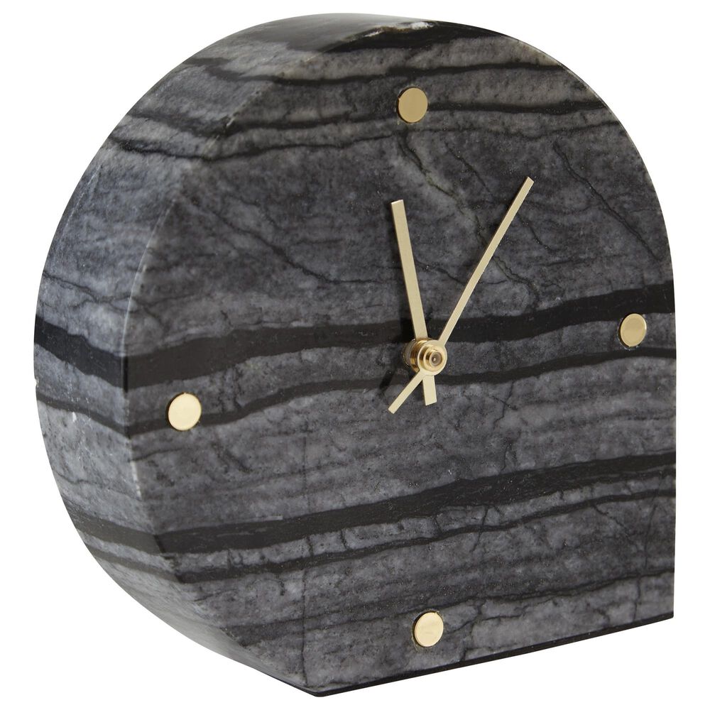 Ashley Janmour Table Clock in Black, , large
