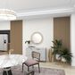 Maple and Jade 32" Round Wall Mirror in Golden Brown and White, , large