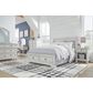Ashley Robbinsdale King Storage Bed and Two Nightstands in Antique White, , large