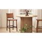 Jennifer Taylor Home Andre 26" Counter Stool with Pecan Brown Cushion in Natural Brown, , large