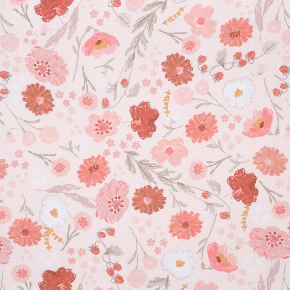 Lambs &amp; Ivy Flower Power Baby Blanket in Pink, , large