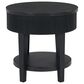Ashley Marstream Round End Table in Dark Charcoal Black, , large